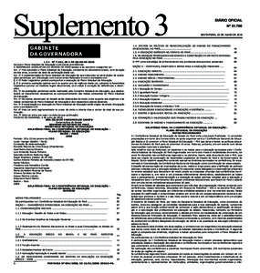 Suplemento 3 L E I N° 7.441, DE 2 DE JULHO DE 2010 Aprova o Plano Estadual de Educação e dá outras providências. A ASSEMBLEIA LEGISLATIVA DO ESTADO DO PARÁ estatui e eu sanciono a seguinte Lei: Art. 1o Fica aprovad