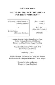 FOR PUBLICATION  UNITED STATES COURT OF APPEALS FOR THE NINTH CIRCUIT  UNITED STATES OF AMERICA,