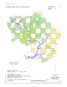 North Fork Alsea River Watershed Analysis, Productive Flats Fish Habitat Map