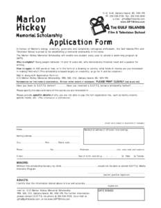 marlin hickey scholarship form.pmd