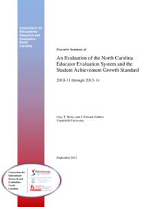 Consortium for Educational Research and Evaluation– North Carolina