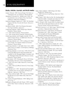 198  bibliography Books, Articles, Journals, and Multi-media Adams, Howard[removed]Tortured People: The Politics of Colonization. Rev. ed. Penticton: Theytus Books.
