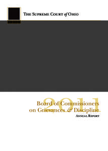 The Supreme Court of Ohio  Board of Commissioners on Grievances & Discipline Annual Report