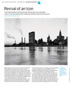 106 ARCHITECTURAL RECORD  SEPTEMBER 2012 BUILDING ENVELOPES Revival of an Icon