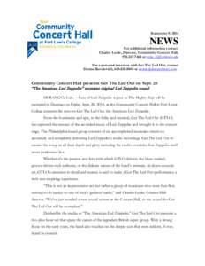 Todd Rundgren opens Community Concert Hall season