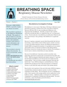 Breathing Space Newsletter June 2003