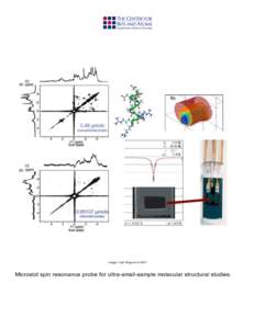 image: Yael Maguire © 2007  Microslot spin resonance probe for ultra-small-sample molecular structural studies. 