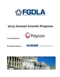 2015 Annual Awards Program  Awards Sponsor Reception Sponsor