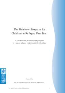 The Rainbow Program for Children in Refugee Families: A collaborative, school-based program to support refugee children and their families  Produced by: