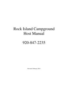 Rock Island Campground Host Manual[removed]Revised: February 2014