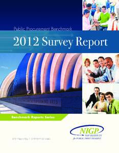 Public Procurement Benchmark 2012 Survey Report Benchmark Reports Series  2012 Public Procurement Benchmark Survey Report