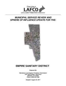 MUNICIPAL SERVICE REVIEW AND