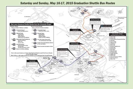 Saturday and Sunday, May 16-17, 2015 Graduation Shuttle Bus Routes Darden Garage G  Leo