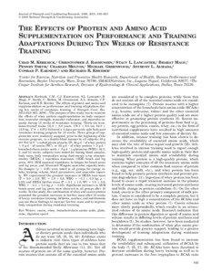 Journal of Strength and Conditioning Research, 2006, 20(3), 643–653 ᭧ 2006 National Strength & Conditioning Association