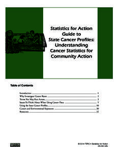 Statistics for Action Guide to State Cancer Profiles: Understanding Cancer Statistics for Community Action