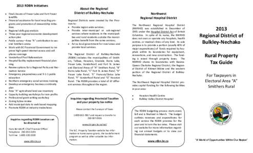2013 Tax Brochure - Electoral Area A 4 fold.pub
