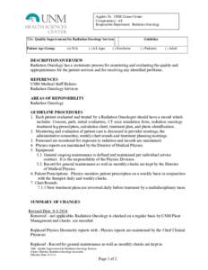 Microsoft Word - Quality Improvement for Radiation Oncology.doc