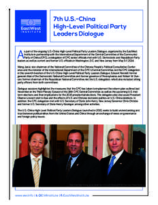 Ed Rendell / International relations / Wang Jiarui / EastWest Institute