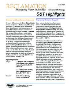 June 2004 Science and Technology S&T Highlights Director’s Office (Denver, Colorado)