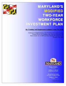 Maryland - Modified State Workforce Development Plan - TEG…