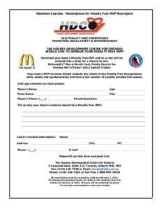 Ice hockey rules / Penalty / Sweepstakes / Ice hockey / Sports / National Hockey League