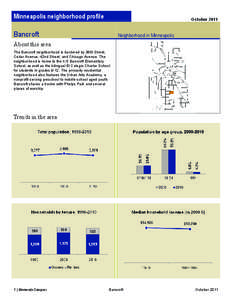 Minneapolis neighborhood profile  October 2011