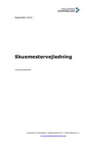 SeptemberSkuemestervejledning Lastvognsmekaniker  Industriens Uddannelser, Vesterbrogade 6DKøbenhavn V.