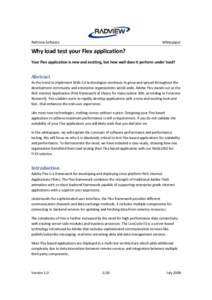 Microsoft Word - Whitepaper-Why load test your Flex application-Tom.doc