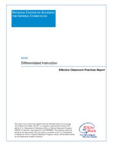 Educational psychology / Differentiated instruction / Special education / Education policy / Carol Ann Tomlinson / Inclusion / Personalized learning / Blended learning / Richard W. Strong / Education / Pedagogy / Teaching