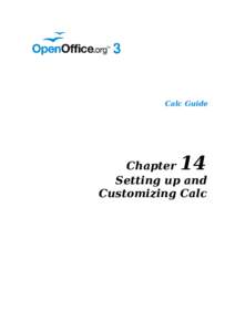 Calc Guide  14 Chapter Setting up and