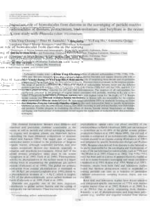 Limnol. Oceanogr., 59(4), 2014, 1256–[removed], by the Association for the Sciences of Limnology and Oceanography, Inc. doi:[removed]lo[removed]E