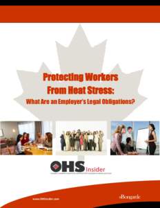 1  Protecting Workers From Heat Stress www.HRComplianceInsider.com
