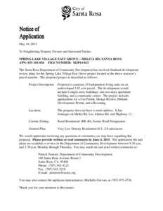 Microsoft Word - MJP14-012 Notice of Application