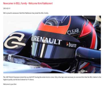 Kimi Joins Bell Family copy