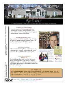 April 2011 Newsletter.indd