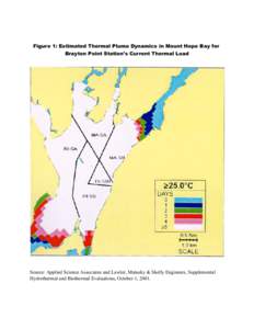 1. Estimated Thermal Plume Dynamics in Mount Hope Bay for Brayton Point Station’s Current Thermal Load