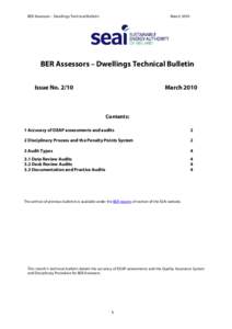 Microsoft Word - BER Technical Bulletin - Mar 2010.doc