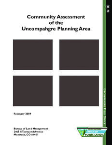 BLM  Community Assessment of the Uncompahgre Planning Area