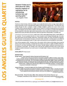 Los Angeles Guitar Quartet / Sergio Assad / Concierto Andaluz / Joaquín Rodrigo / Concierto de Aranjuez / Year of birth missing / Classical guitar / Classical music / Music