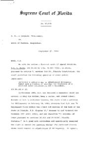 No. 63,974  A. 0., a juvenile, Petitioner, vs. STATE OF FLORIDA, Respondent. 