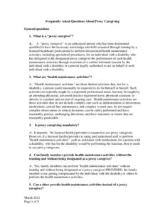 Medical ethics / Healthcare law / Healthcare / Caregiver / Informed consent / Advance health care directive / Family caregivers / Distress In cancer caregiving / Medicine / Health / Family