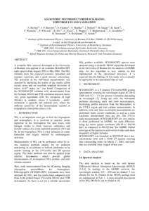 A SCIENTIFIC NO2 PRODUCT FROM SCIAMACHY: FIRST RESULTS AND VALIDATION A. Richter(1), J. P. Burrows(1), S. Fietkau(1), T. Medeke(1), J. Notholt(1), H. Oetjen(1), B. Sierk(1), T. Warneke(1), F. Wittrock(1), B. Dix(2), U. F