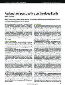 YEAR OF PLANET EARTH FEATURE  NATURE|Vol 451|17 January 2008|doi:[removed]nature06582