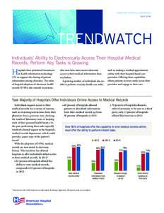 AMERICAN HOSPITAL ASSOCIATION J ry 2012 JULY 2016