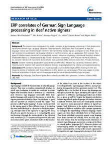 Neurolinguistics / P600 / N400 / Early left anterior negativity / Sign language / Language / Difference due to Memory / Grammatical relation / Sentence processing / Neuroscience / Electroencephalography / Evoked potentials