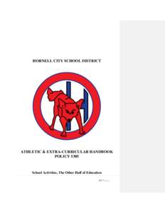 HORNELL CITY SCHOOL DISTRICT  ATHLETIC & EXTRA-CURRICULAR HANDBOOK POLICY[removed]School Activities, The Other Half of Education