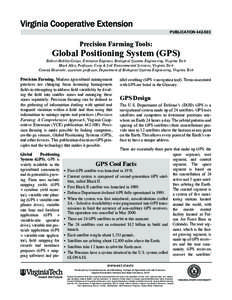 publication[removed]Precision Farming Tools: Global Positioning System (GPS)