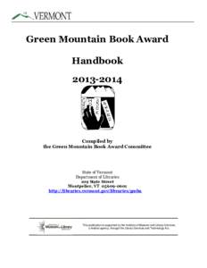 Green Mountain Book Award Handbook[removed]Compiled by the Green Mountain Book Award Committee