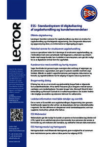 Lector ApS OrdrupvejCharlottenlund www.lector.dk