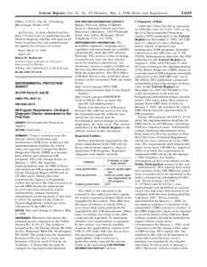 Federal Register / Vol. 63, No[removed]Monday, May 4, [removed]Rules and Regulations Office, 4155 E. Clay St., Vicksburg, Mississippi 39180–3435. * * *